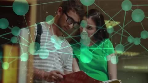 Students Analyzing Information with Digital Augmented Reality