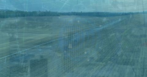 Digital World: Data Processing Overlay on a Vast Agricultural Landscape