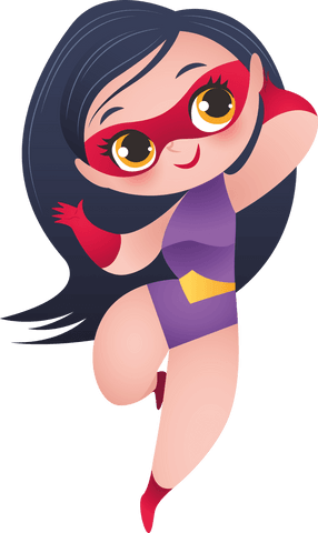 Female Superhero Character on Transparent Background for Kid's Design - Download Free Stock Videos Pikwizard.com