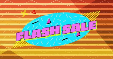 Colorful Flash Sale Promotion Banner