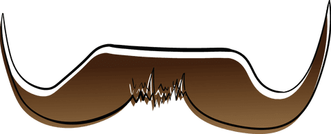 Brown Mustache Transparent Illustration on PNG Format - Download Free Stock Videos Pikwizard.com
