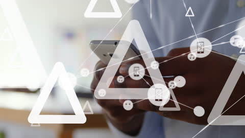 Businessman Utilizing Smartphone Connectivity Innovations