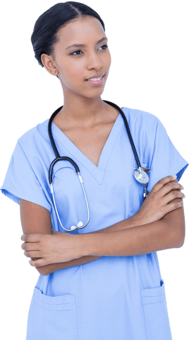 Confident Medical Professional with Stethoscope Transparent Background - Download Free Stock Videos Pikwizard.com