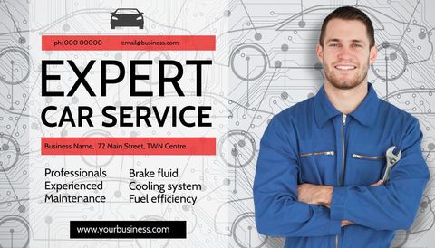 professional auto repair service with smiling mechanic - Download Free Stock Templates Pikwizard.com