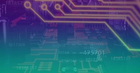 Global Data Network Connections on Futuristic Circuit Board Background - Download Free Stock Images Pikwizard.com