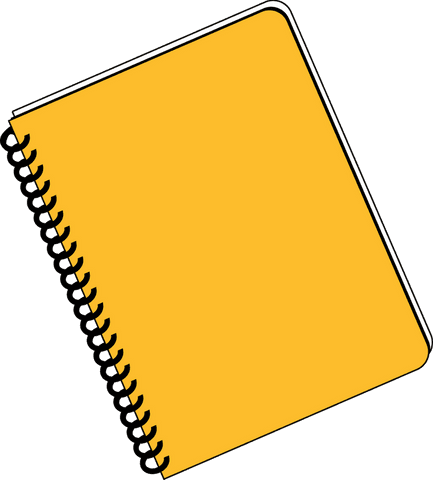 yellow spiral notebook on transparent background with black coil - Download Free Stock Videos Pikwizard.com