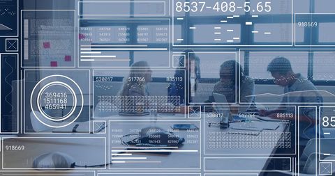Futuristic Data Processing in Modern Office - Download Free Stock Images Pikwizard.com