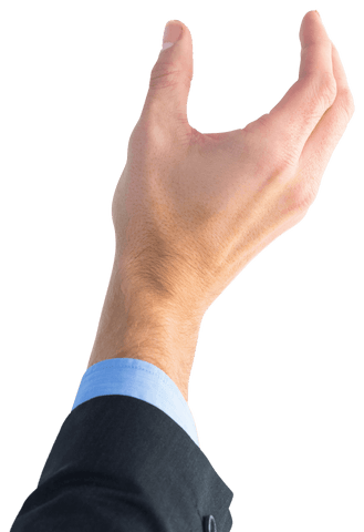 Transparent Business Hand Raised in Gesture for Presentation - Download Free Stock Videos Pikwizard.com