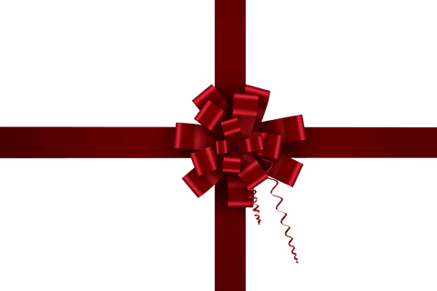 transparent red bow on gift box with curled ribbon - Download Free Stock Videos Pikwizard.com
