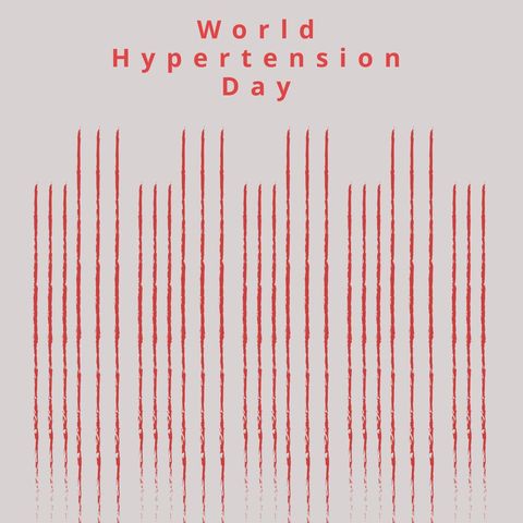 world hypertension day awareness design with red lines - Download Free Stock Templates Pikwizard.com
