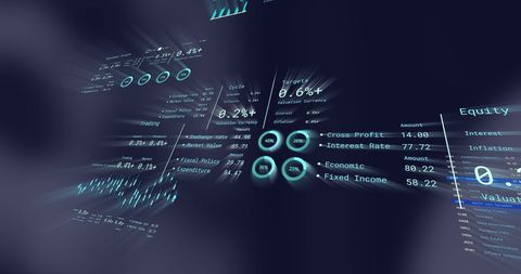 Digital Financial Data and Analytics on Dark Background - Download Free Stock Images Pikwizard.com