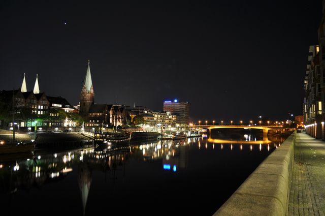 View of City Lit Up at Night - Download Free Stock Photos Pikwizard.com