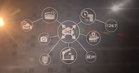 Futuristic Business Network and Digital Interface Concept - Download Free Stock Images Pikwizard.com