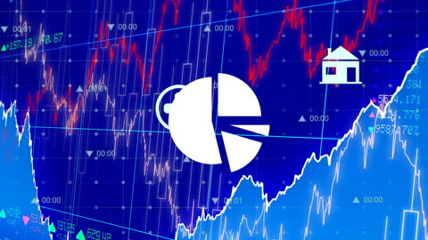 Dynamic Global Financial Data Trends with Graphs and Icons