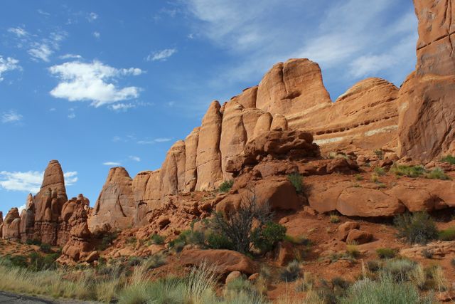 Majestic Red Rock Formations Under Blue Sky - Download Free Stock Photos Pikwizard.com