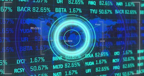 Global Stock Market Interface with Digital Scanner - Download Free Stock Images Pikwizard.com