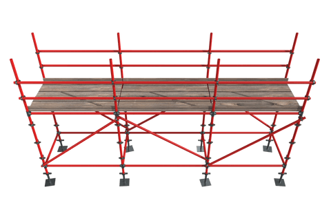 transparent scaffold with wooden plank for construction projects - Download Free Stock Videos Pikwizard.com
