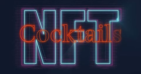 retro neon sign displaying ntt cocktails in dark bar - Download Free Stock Images Pikwizard.com