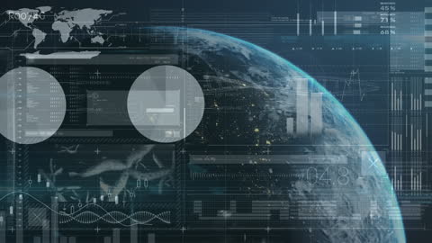 Digital Data Visualization with Global Network Connection