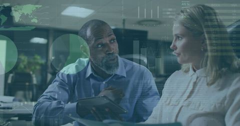 Business Leaders Analyzing Data in Modern Workspace - Download Free Stock Images Pikwizard.com