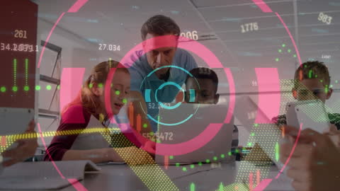 Diverse Students Learning with Data Overlay in Classroom