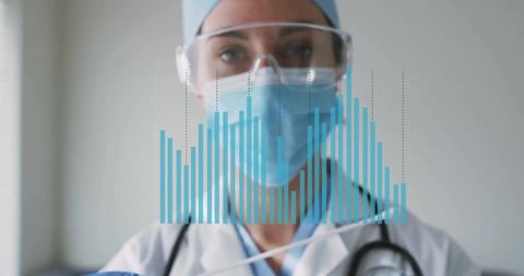 Doctor Analyzing Data Visualization with Technology in Healthcare Setting