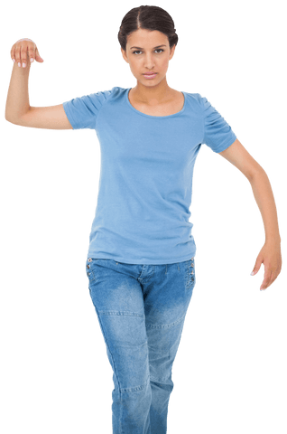 Caucasian Woman Walking with Grace on Transparent Background - Download Free Stock Videos Pikwizard.com