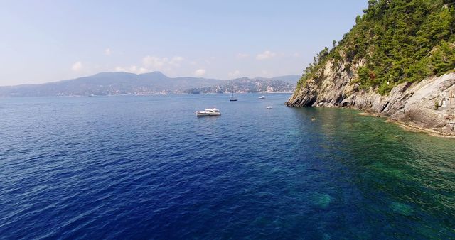 Coastal Landscape with Yachts on a Clear Day - Download Free Stock Images Pikwizard.com