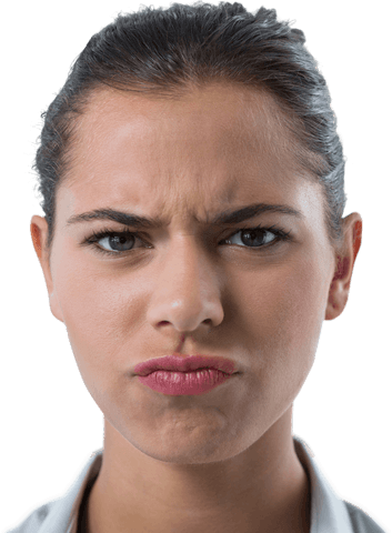 transparent background portrait of confused female executive - Download Free Stock Videos Pikwizard.com