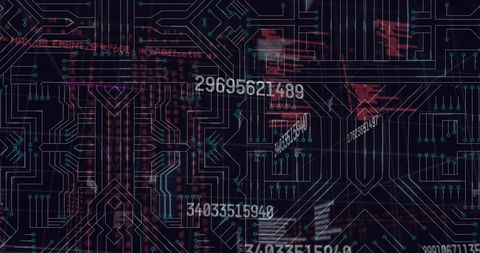 Digital Data Processing on Circuit Board Interface with Technology Overhaul - Download Free Stock Images Pikwizard.com