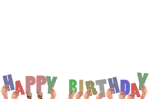 Transparent Hands Holding Happy Birthday Letters Celebration - Download Free Stock Videos Pikwizard.com