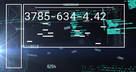Financial Data Processing Design on Digital Interface - Download Free Stock Images Pikwizard.com