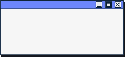 Flat Design Window with Blue Title Bar on Transparent Background - Download Free Stock Videos Pikwizard.com