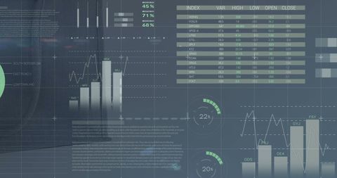 Abstract Data Processing for Global Stock Market Analysis - Download Free Stock Images Pikwizard.com
