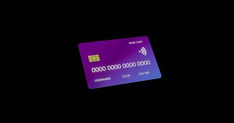 Contactless Bank Card Floating on Black Background - Download Free Stock Images Pikwizard.com