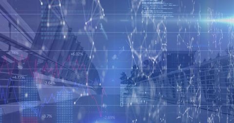 Innovative Network Design with Cityscape and Data Overlay - Download Free Stock Images Pikwizard.com