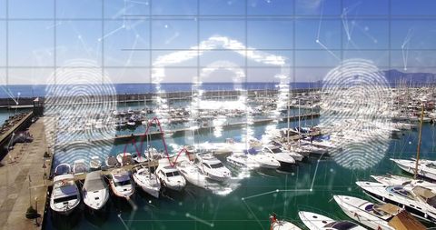 Biometric Security and Data Privacy at Marina Harbor - Download Free Stock Images Pikwizard.com