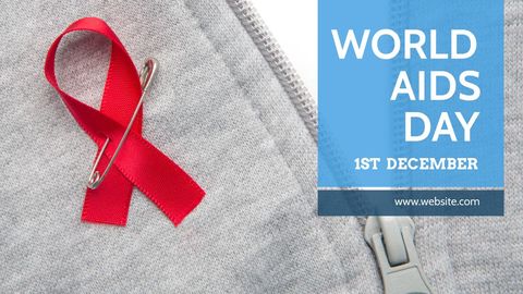 world aids day concept with red ribbon and zipper - Download Free Stock Templates Pikwizard.com