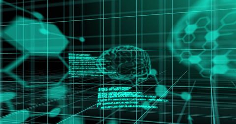 Futuristic Brain and Molecular Research Technology Interface - Download Free Stock Images Pikwizard.com