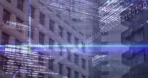 Futuristic Digital Overlay on Cityscape Symbolizing Urban Technology - Download Free Stock Images Pikwizard.com