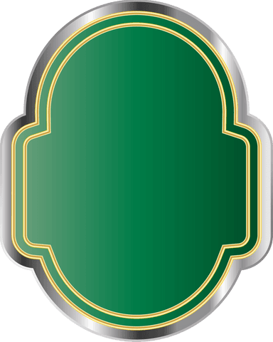 green badge on transparent background with decorative border - Download Free Stock Videos Pikwizard.com