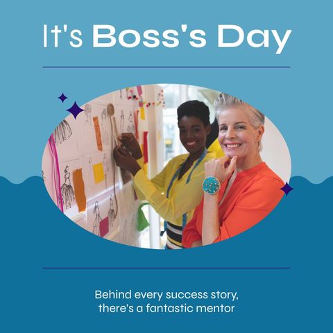 Celebrate National Boss's Day with Inspirational Female Leader and Colleague - Download Free Stock Templates Pikwizard.com
