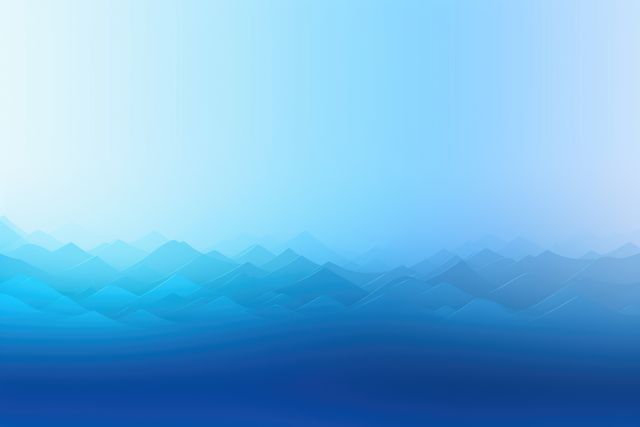 Abstract Blue Gradient Landscape with Layered Waves - Download Free Stock Images Pikwizard.com