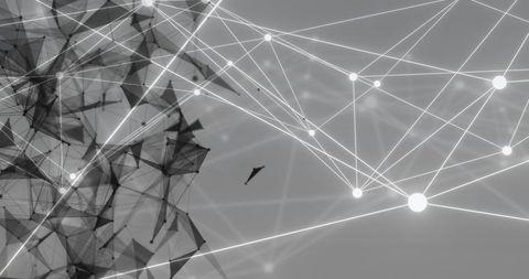 Digital Network and Abstract Shape Connectivity - Download Free Stock Images Pikwizard.com