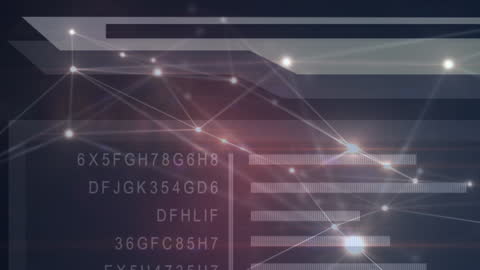 Animation of Digital Network Lines Overlaid on Abstract Background