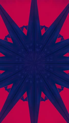 Radiating 12-Point Star Pulse Vertical Video Loop Futuristic Energy Motion Background