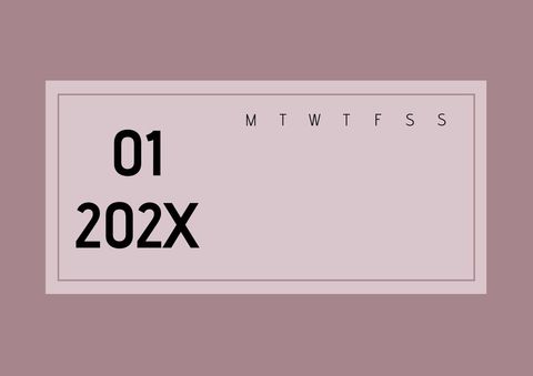 Minimalist Calendar Template with Modern Design Elements - Download Free Stock Templates Pikwizard.com