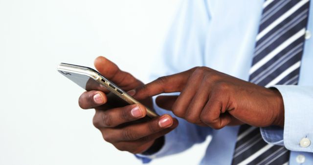 Businessman using smartphone, casual action - Download Free Stock Images Pikwizard.com