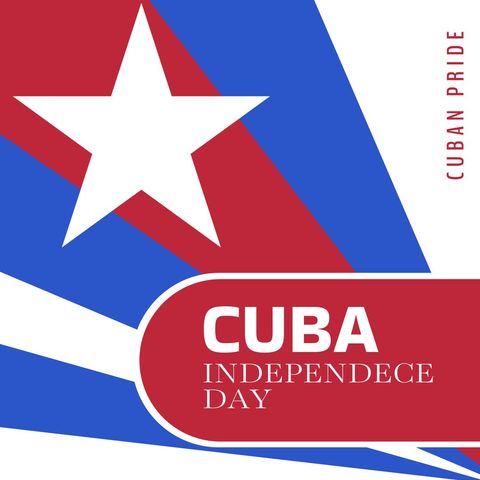 Celebrating Cuba Independence Day with Bold Flag Design - Download Free Stock Templates Pikwizard.com