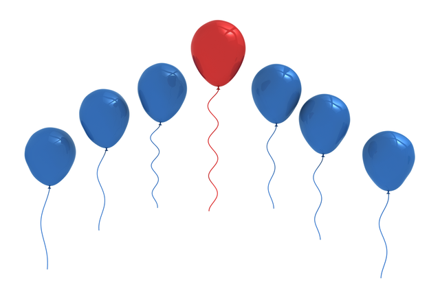 Colorful Red and Blue Balloons Isolated on Transparent Background - Download Free Stock Videos Pikwizard.com